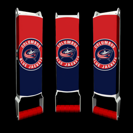 Columbus Blue Jackets Custom Beer Can Crusher